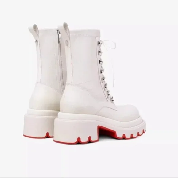 Ladies Shoes Lace up Boots - Picture 9 of 9